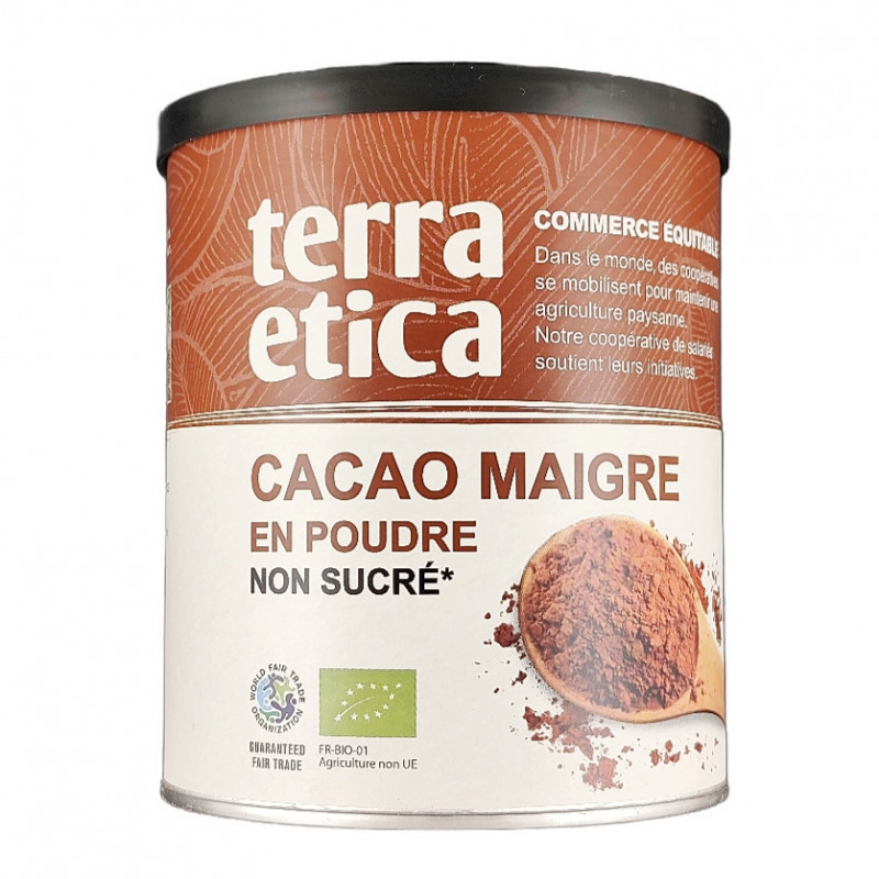 Cacao Maigre en Poudre Sans Sucre 280g Bio