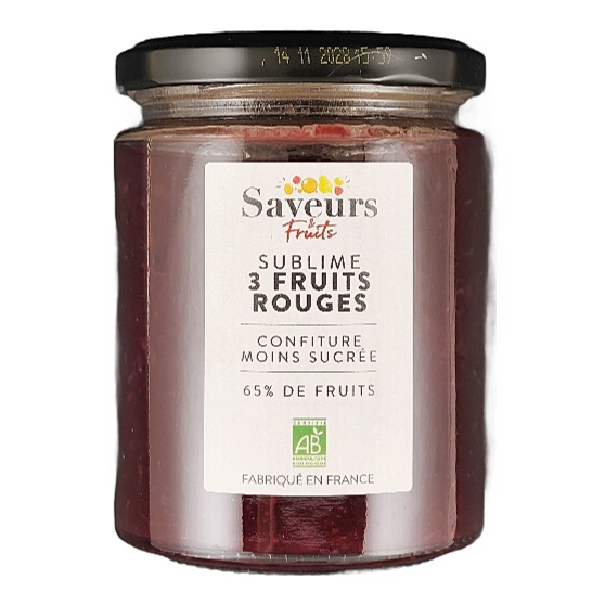 Confiture Sublime 3 Fruits Rouges 310g Bio