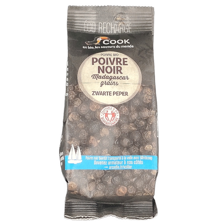 Poivre Noir Grains 50g Bio