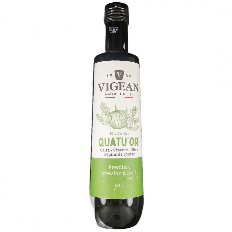 Huile Quatuor Vierge Bio 50cl