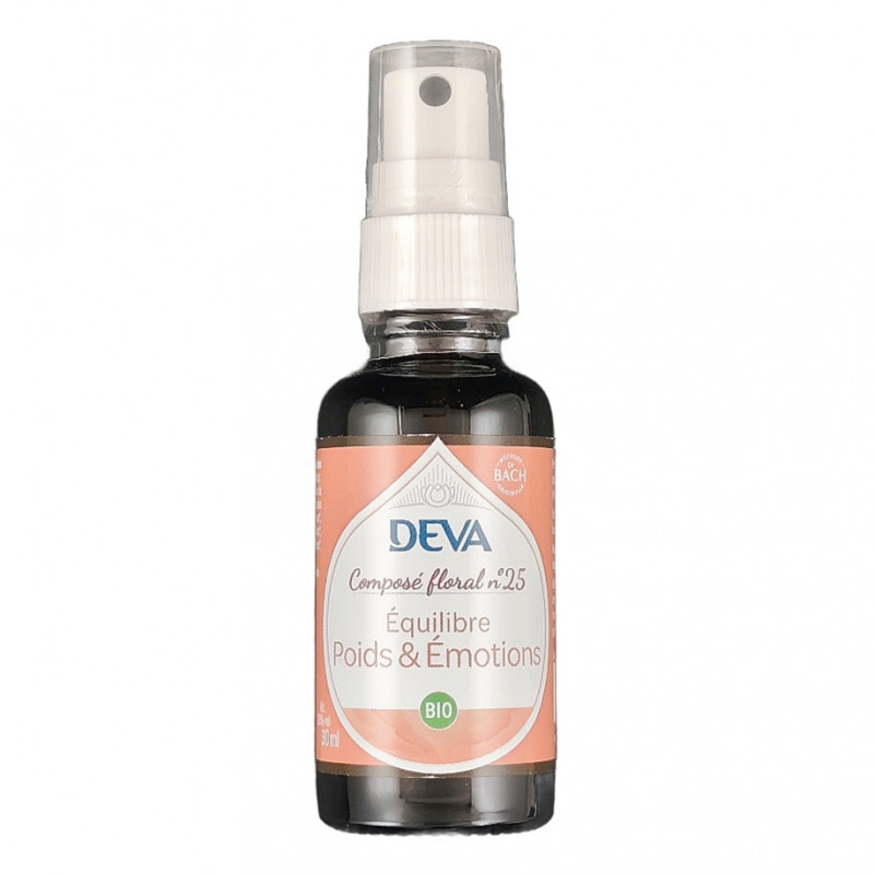 Composé Floral n°25 Equilibre Poids et Emotions Spray 30ml