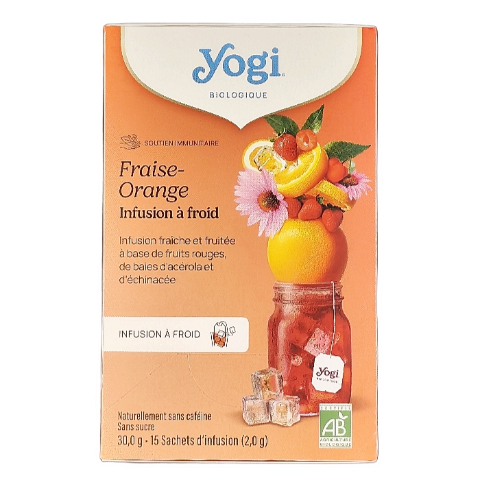 Infusion Fraise Orange Bio 15 sachets
