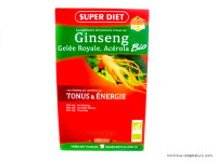 Ginseng Gelée Royale Acérola Bio 20 ampoules