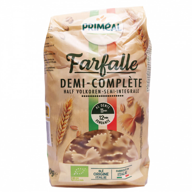 Farfalle Demi-Complètes Bio 500g