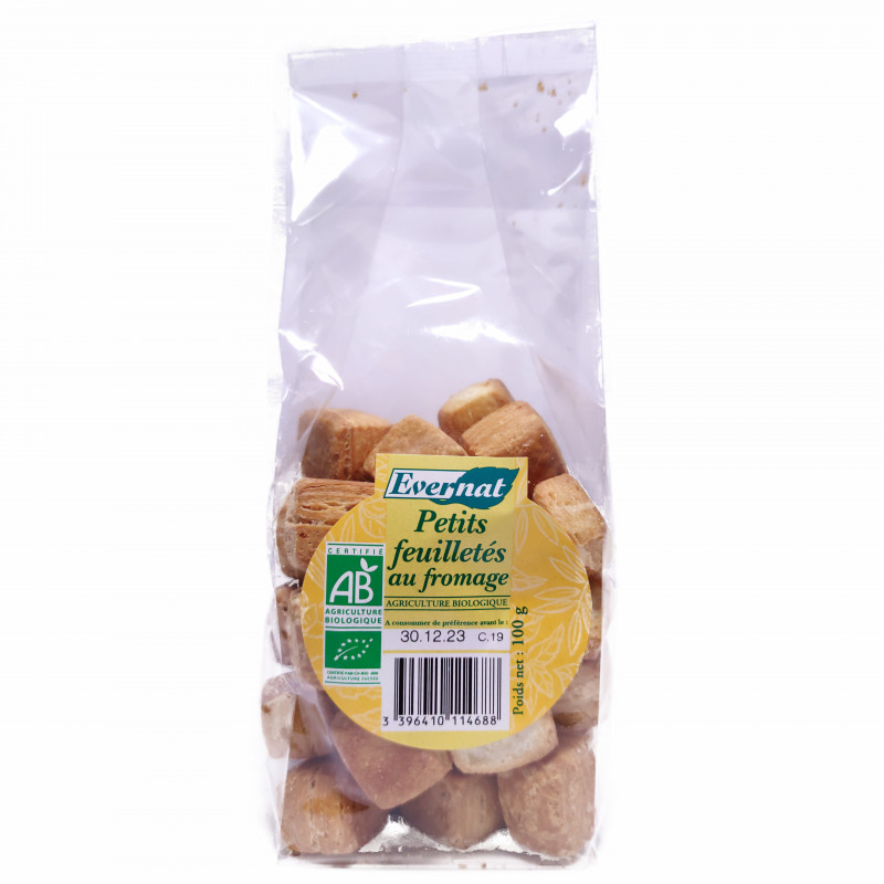 Petits Feuilletés Au Fromage Bio 100g