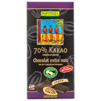 Tablette de Chocolat Extra Noir 70% de Cacao Bio 80g