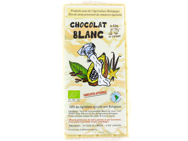 Chocolat Blanc Bio 90g