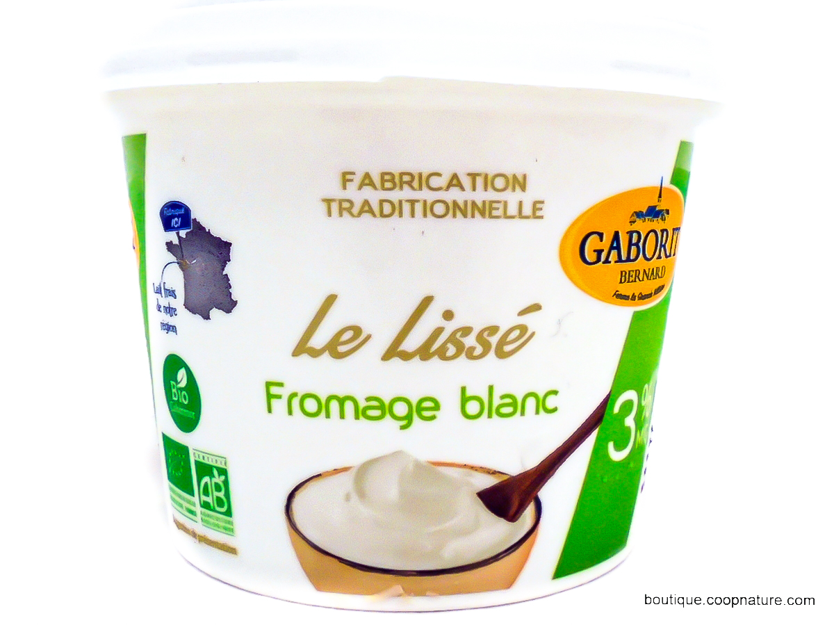 Fromage blanc bio lissé 3%MG - Bernard Gaborit
