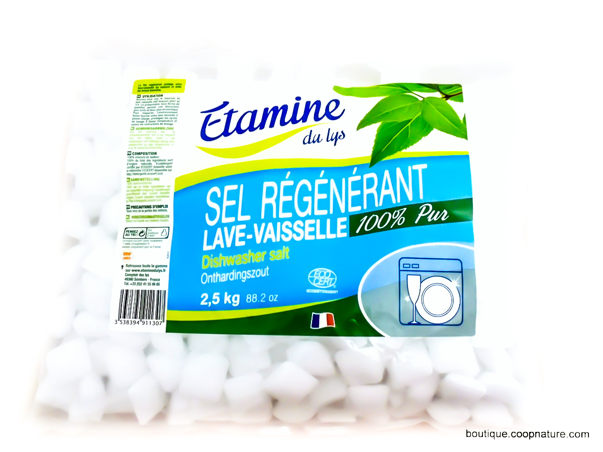 Étamine du Lys Sel Régénérant Lave-vaisselle 2,5kg - Coopnature
