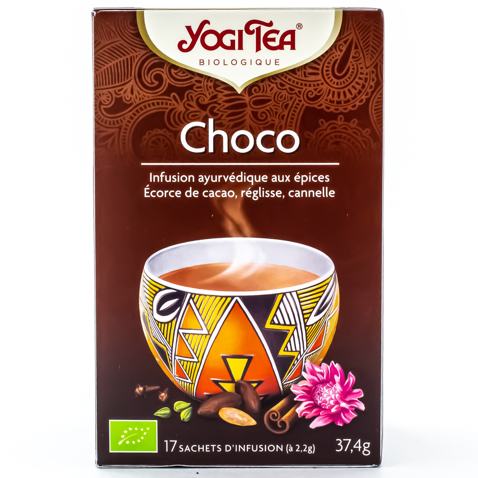 Yogi Tea Infusion Ayurvédique Choco Bio 17 Sachets - Coopnature