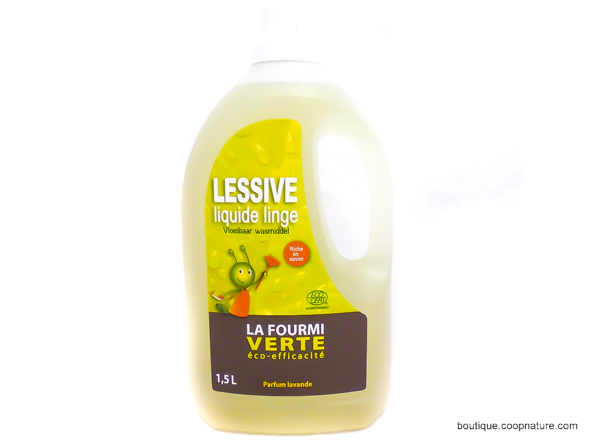 Fourmi Verte Lessive Liquide Lavande Bio 1,5L
