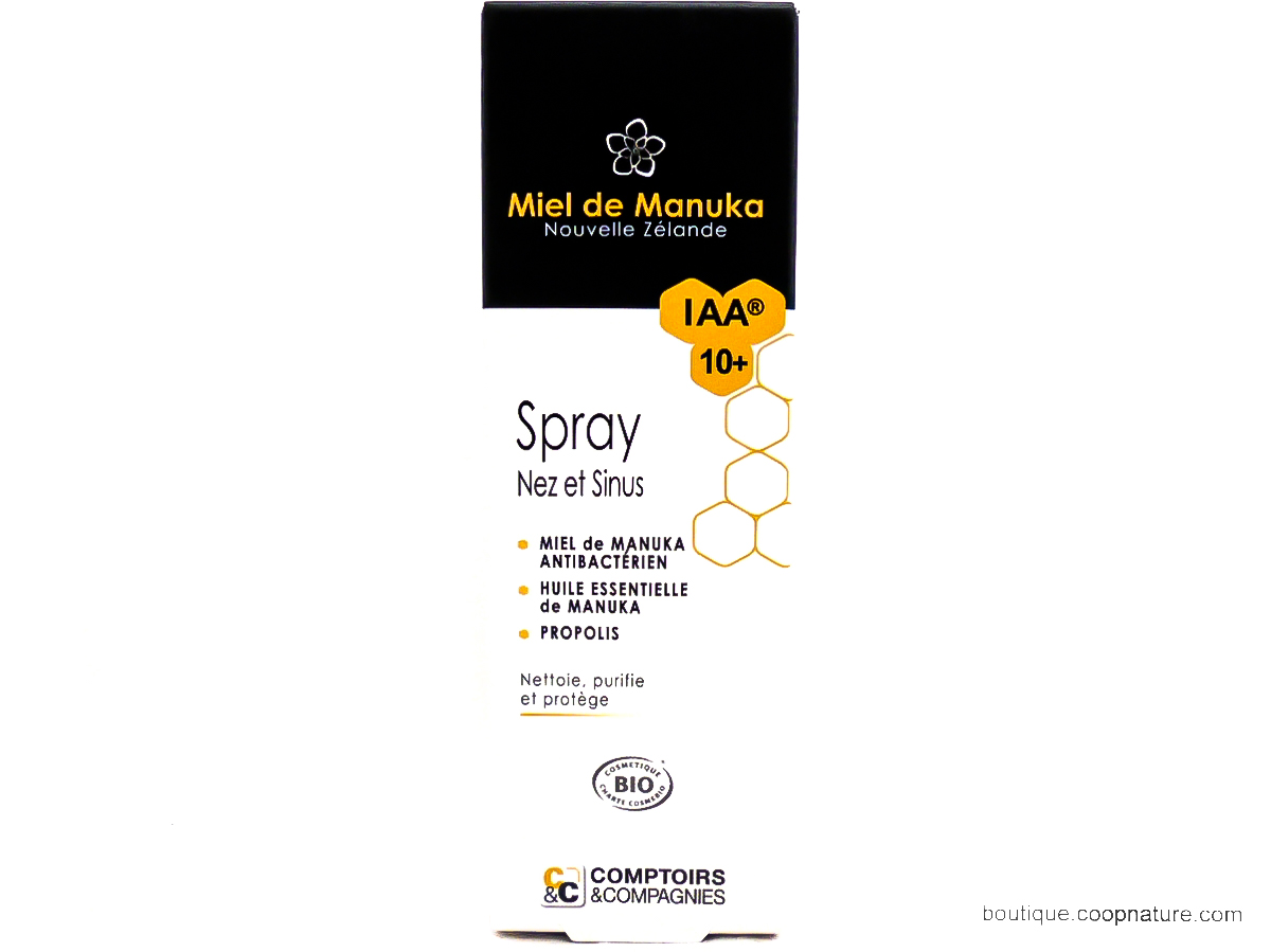 Miel de Manuka bio- spray nez et sinus-Comptoirs & compagnies
