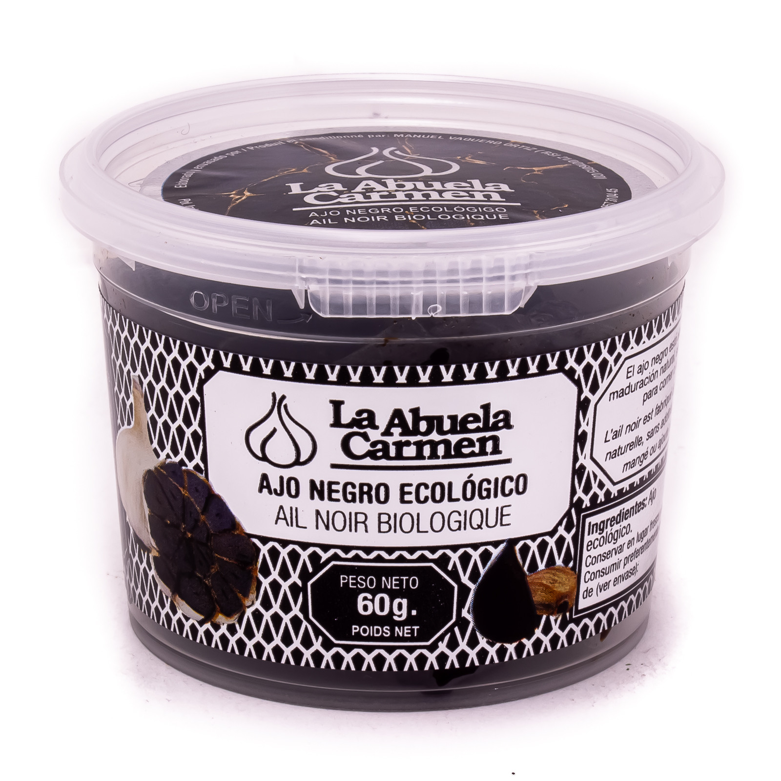 Ail Noir (Fermenté) Biologique - Un superaliment aux multiples bienfaits -  100g - La Abuela Carmen