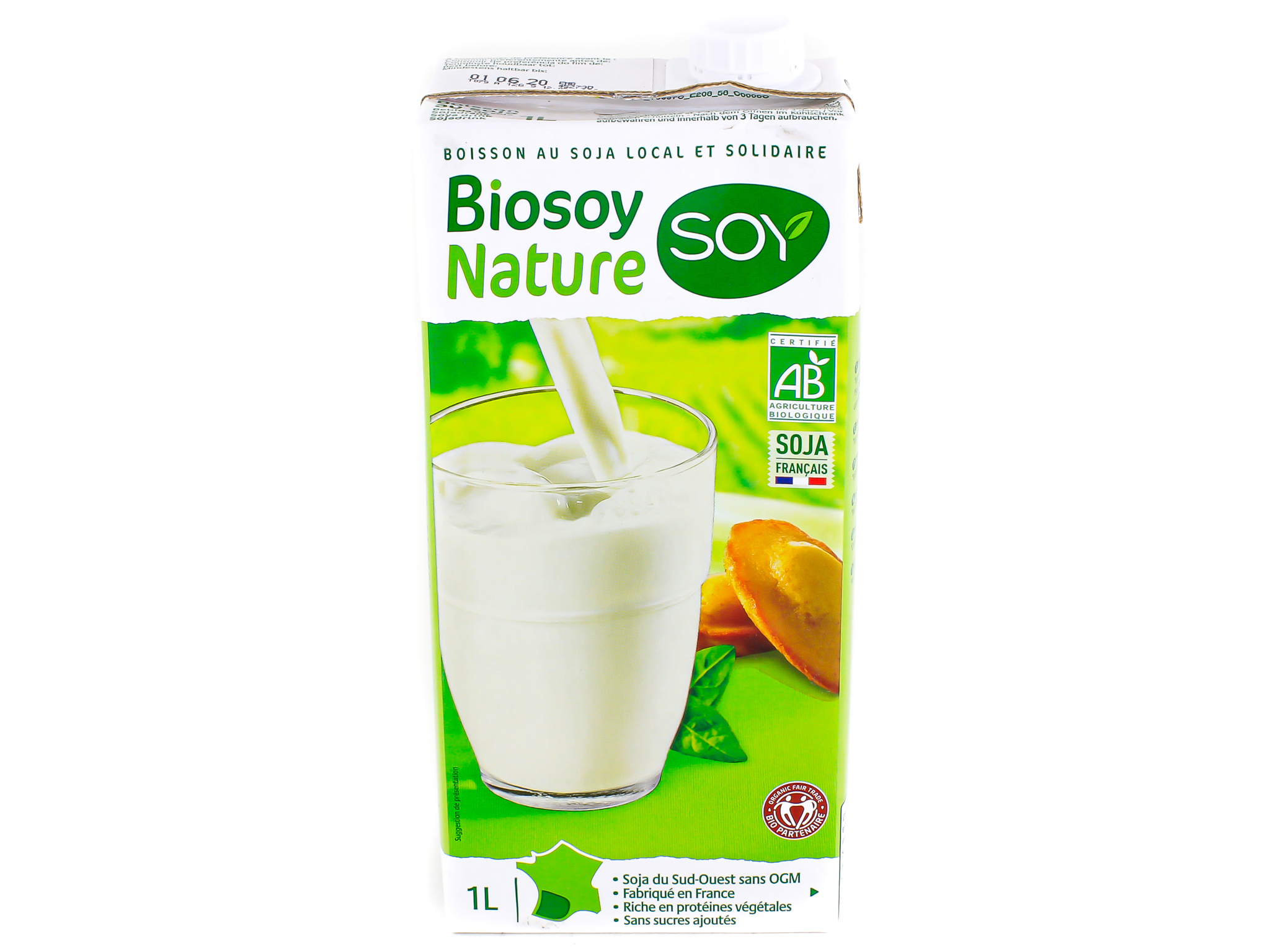 Lait de soja bio 1L